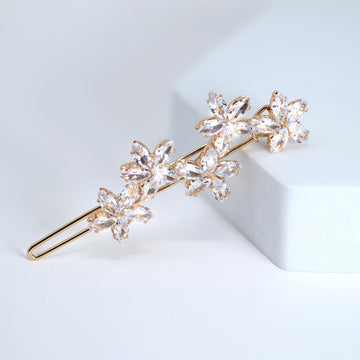 Dainty Shooting Star CZ Hair Clip, Bridal Hair Accessories, Bridesmaid Gift, Wedding Hair Accessory, Bridal Peach Hair Clip